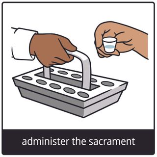 administer the sacrament gospel symbol