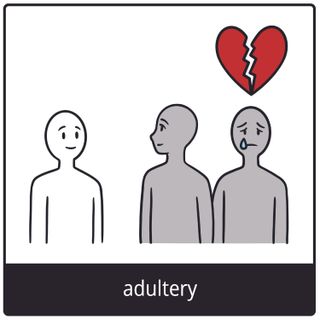adultery gospel symbol