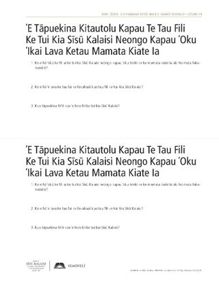 handout, Choose to Believe