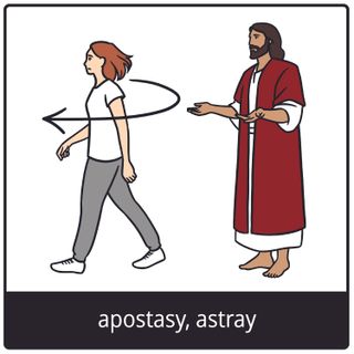 apostasy, astray gospel symbol