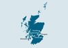 mapa da Escócia