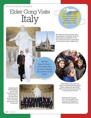 Elder Gong Visits Italy