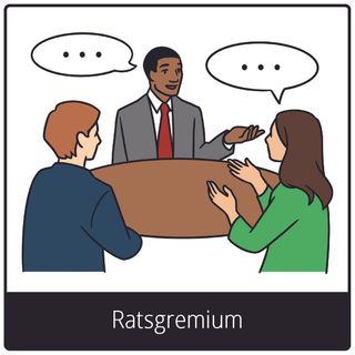 Symbol für Evangeliumsbegriff: Ratsgremium