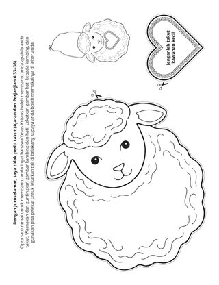 halaman aktiviti: Yesus Kristus boleh membantu saya apabila saya berasa takut