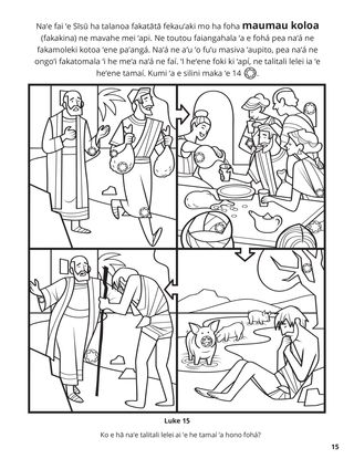 The Prodigal Son coloring page