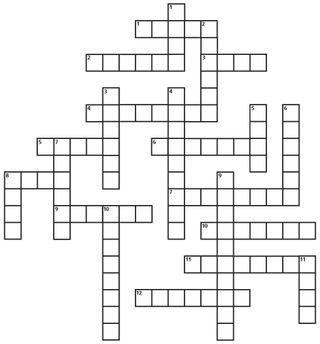 crossword puzzle