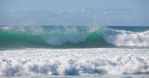 Ocean waves in Hawaii.