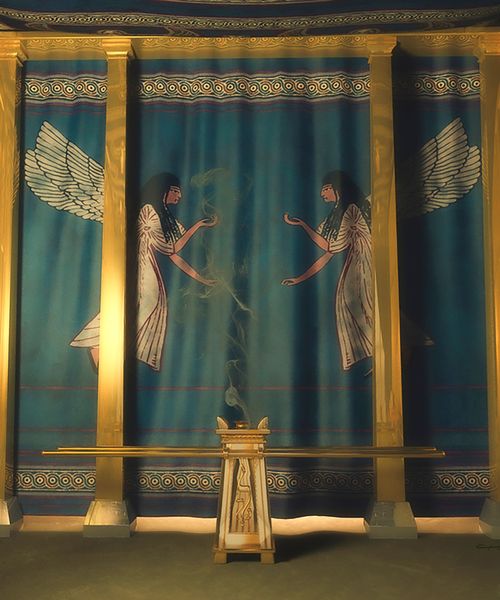 El velo de un templo de la antigüedad