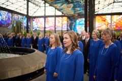 The Tabernacle Choir and Orchestra at Temple Square visit, perform at, and film in the Cosmovitral Jardín Botánico in Toluca, Mexico on June 14, 2023.