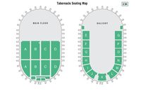 A diagram of the Salt Lake Tabernacle seating.