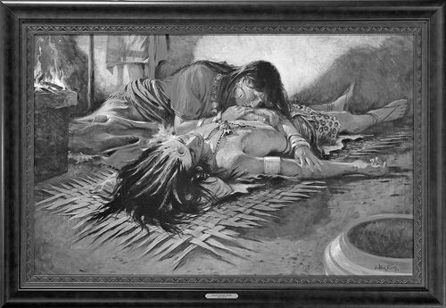 King Lamoni on sickbed