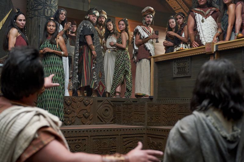Abinadi is brought before King Noah and is accused.