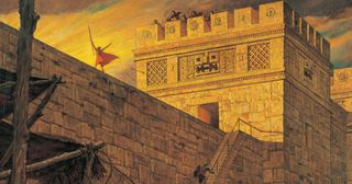 Samuel el Lamanita sobre la muralla