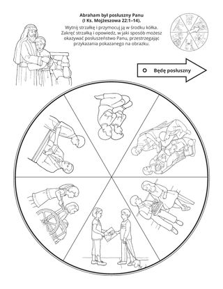 Strona z zadaniami: Abraham był posłuszny Panu