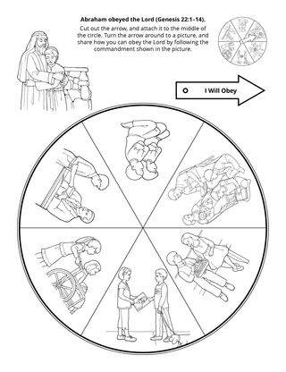 Primary activity page: Abraham obeyed the Lord