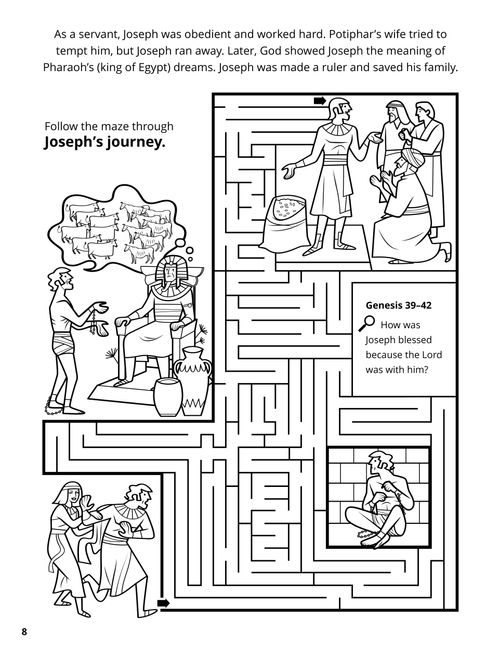 Joseph in Egypt coloring page