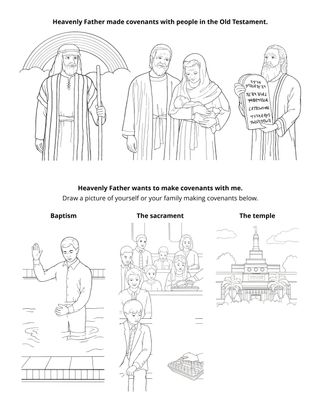 Primary activity page: Heavenly Father wants to make covenants with me