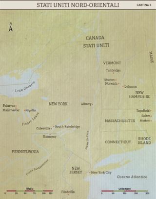 Cartina 3: Stati Uniti nord-orientali