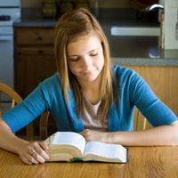 youth reading scriptures