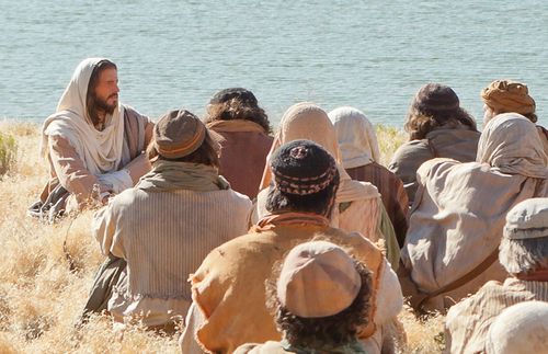Christ teaching His followers