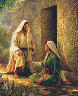 Resurrected Jesus appears to Mary