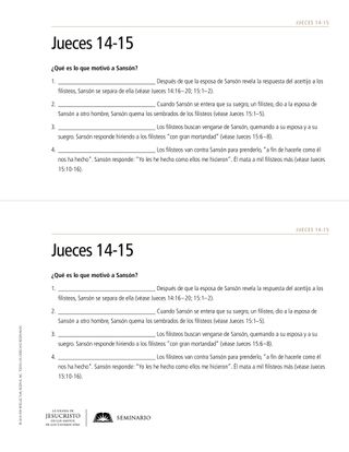 handout, Qué motivó a Sansón