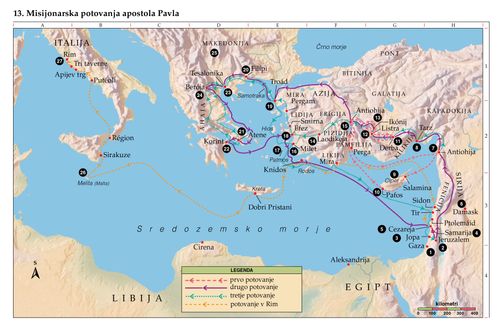 Zemljevid svetopisemskega kraja 13