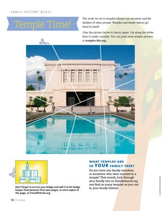 photo of temple to cut out as puzzle