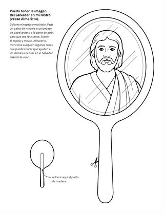 Hoja de actividades: Puedo tener la imagen del Salvador en mi rostro