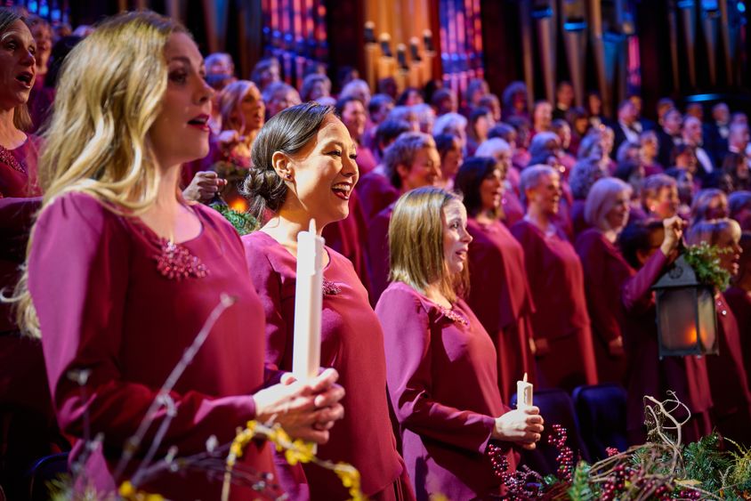 The 2021 Christmas concert features the Tabernacle Choir at Temple Square at the Conference Center in Salt Lake City, Utah, on Thursday, December 17, 2021.
