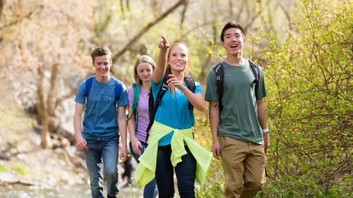 jóvenes de excursión