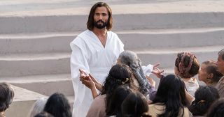 Христос обучает людей на Американском континенте