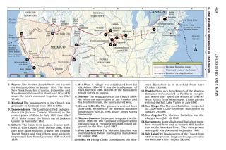 map, Westward Movement of the Church