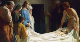 La mise au tombeau du Christ, tableau de Carl Heinrich Bloch