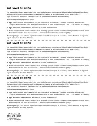 Volante Las llaves del reino