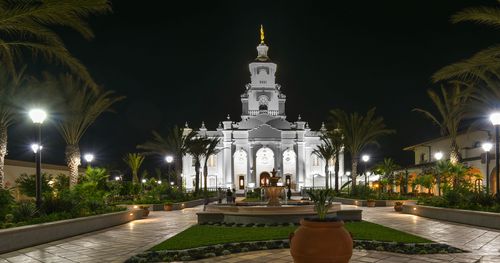 Tijuana Mexico Temple at Night