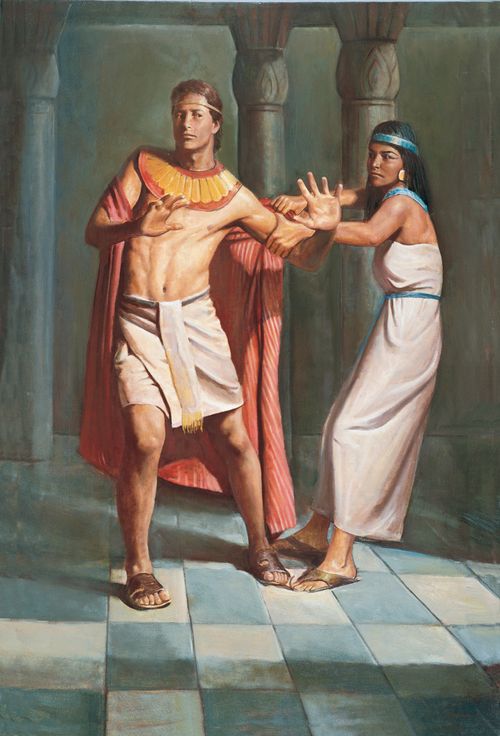 Giuseppe respinge la moglie di Potifar (Giuseppe e la moglie di Potifar)