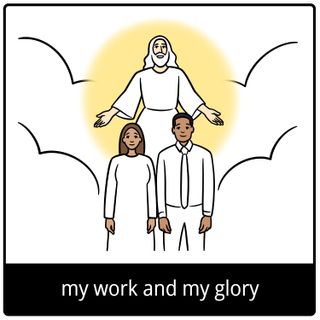 my work and my glory gospel symbol