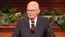 President Dallin H. Oaks speaks during General Conference on March 31, and and April 1, 2018.