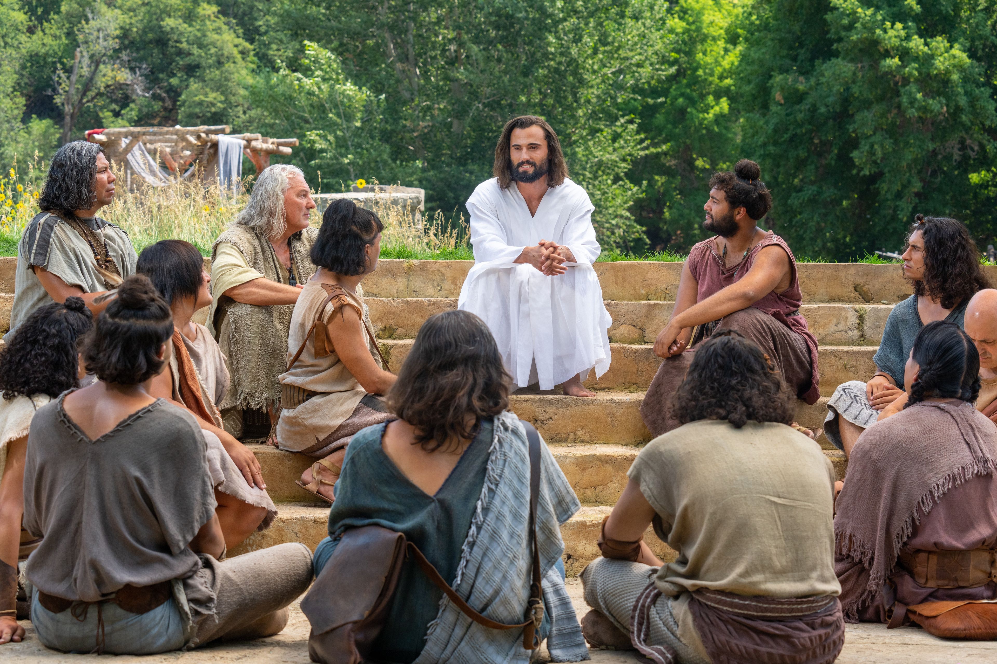 Jesus appears and emphasizes the use of His name to the disciples.