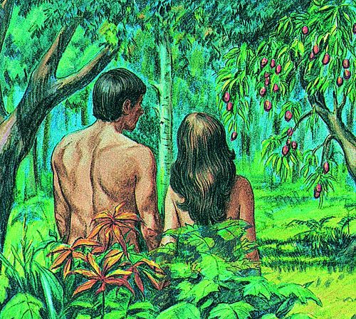 Adam, Hawa dan pepohonan