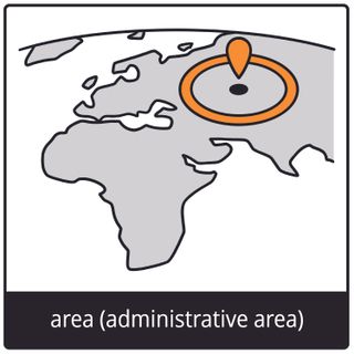 area (administrative area) gospel symbol