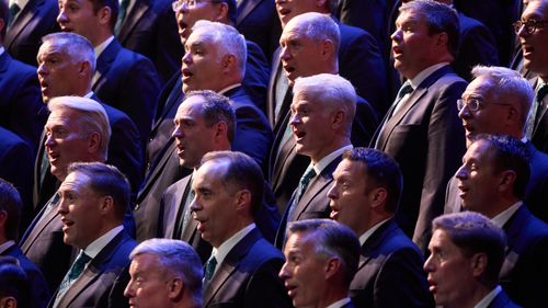 Tabernacle Choir and Orchestra at Temple Square performed at the National Auditorium in Mexico City on June 17, 2023.