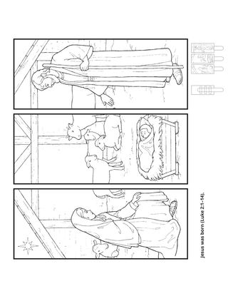 activity page: Jesus in the manger