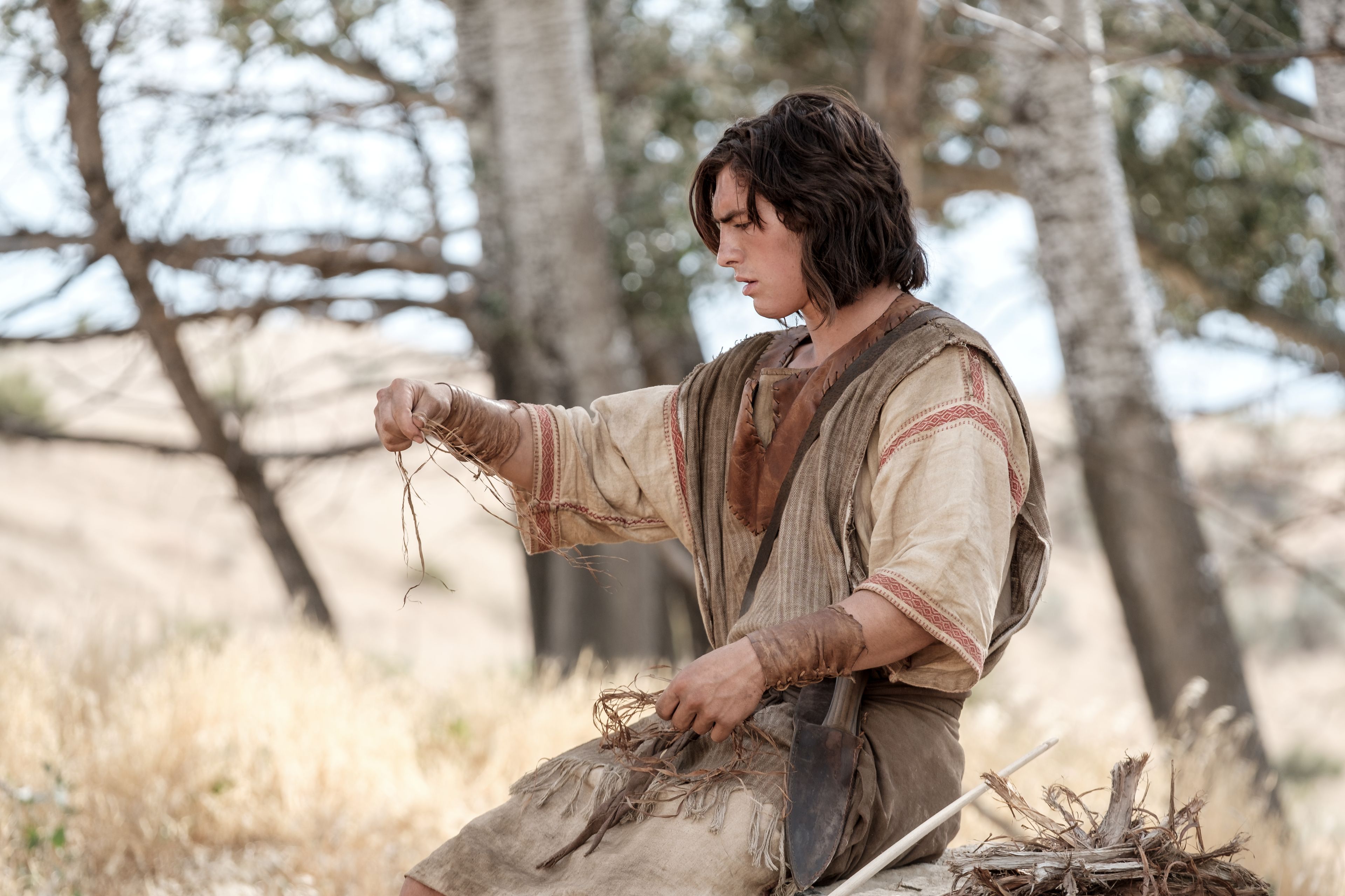 Nephi makes a new bow in the wilderness.