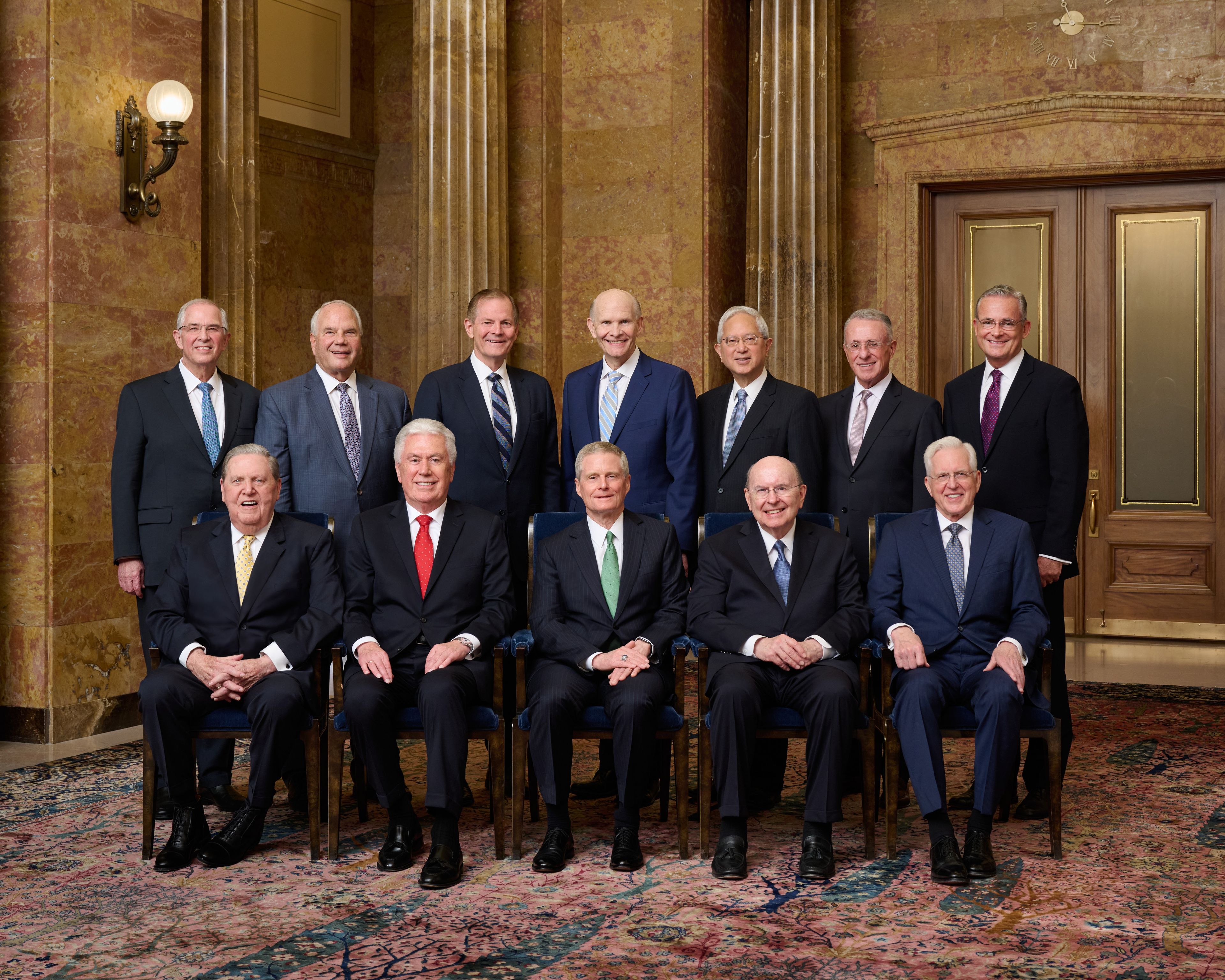 The Official Portrait of The Quorum of Twelve Apostles.