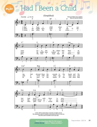 Music: Had I Been a Child