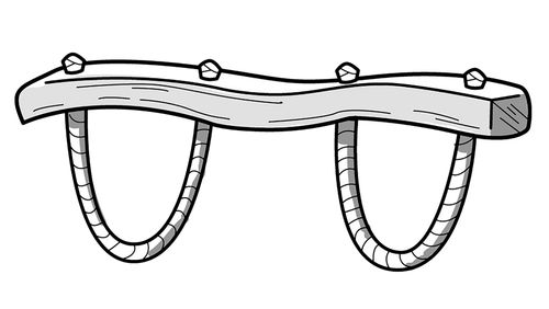 drawing of an animal yoke
