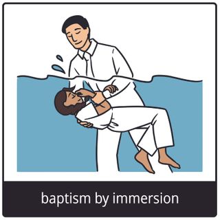 baptism by immersion gospel symbol
