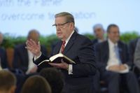 Elder Jeffrey R. Holland addresses a group of newly called mission leaders during the new mission presidents’ seminar in June of 2015.